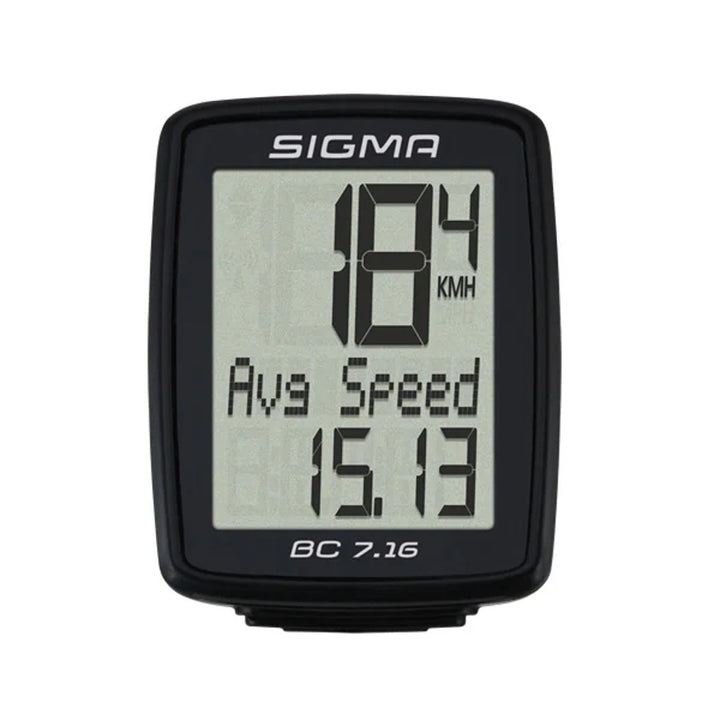 Sigma Contador de ciclos, cableado, arranque/parada, pantalla de tres filas, BC 7.16