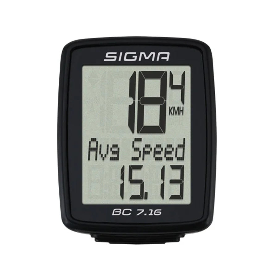 Sigma Contador de ciclos, cableado, arranque/parada, pantalla de tres filas, BC 7.16