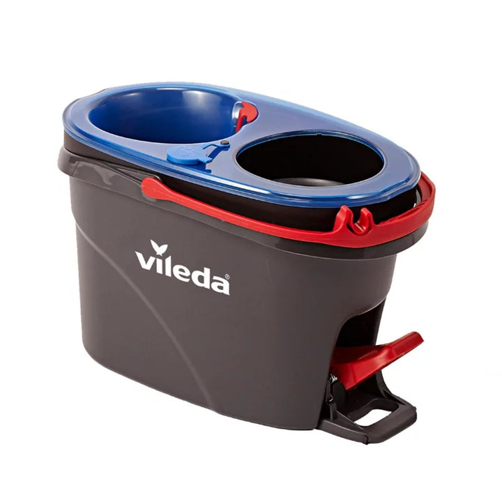 Vileda Mopa rotativa, dos cámaras, sistema de centrifugado, barra abatible, fácil limpieza de esquinas, turbo H2prO