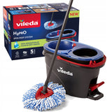 Vileda Mopa rotativa, dos cámaras, sistema de centrifugado, barra abatible, fácil limpieza de esquinas, turbo H2prO