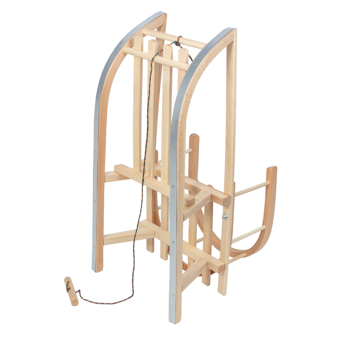 Trineo de madera GreenBlue, respaldo, asiento, cuerda, hasta 100 kg, GB159