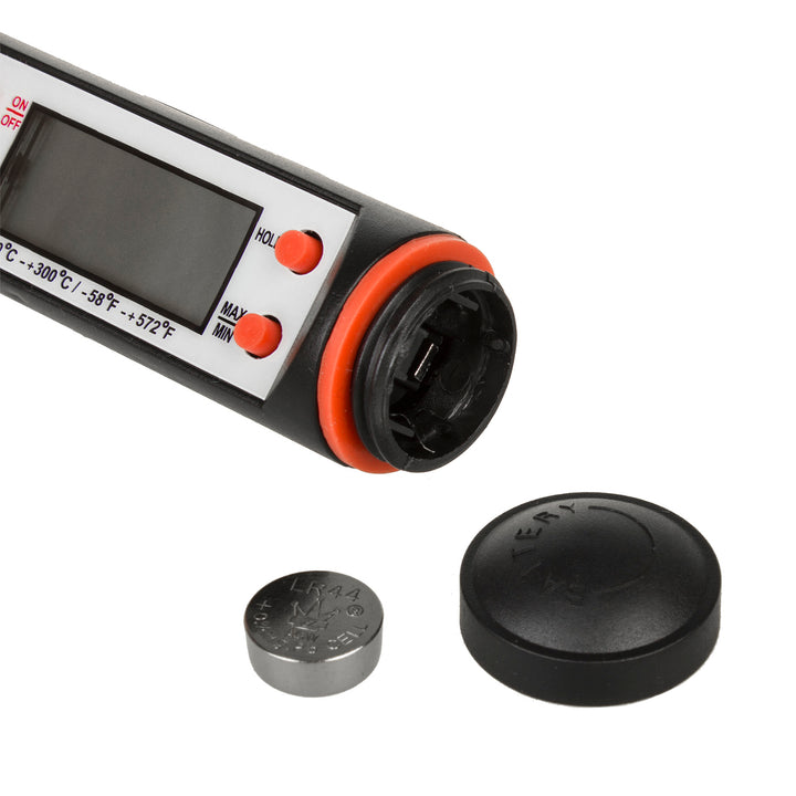 Termómetro/sonda para alimentos, VerdeAzul, longitud de la sonda 15 cm, rango de temp. -50°C a +300°C., precisión 0,1°C, GB178, 3 uds.