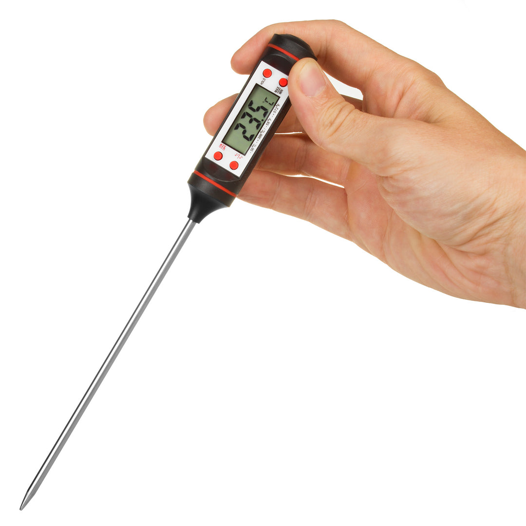Termómetro/sonda para alimentos, VerdeAzul, longitud de la sonda 15 cm, rango de temp. -50°C a +300°C., precisión 0,1°C, GB178, 3 uds.