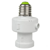 Portabombillas Maclean, E27, máx. 100W, con sensor crepuscular, temporizador, blanco, MCE21W, 4 piezas