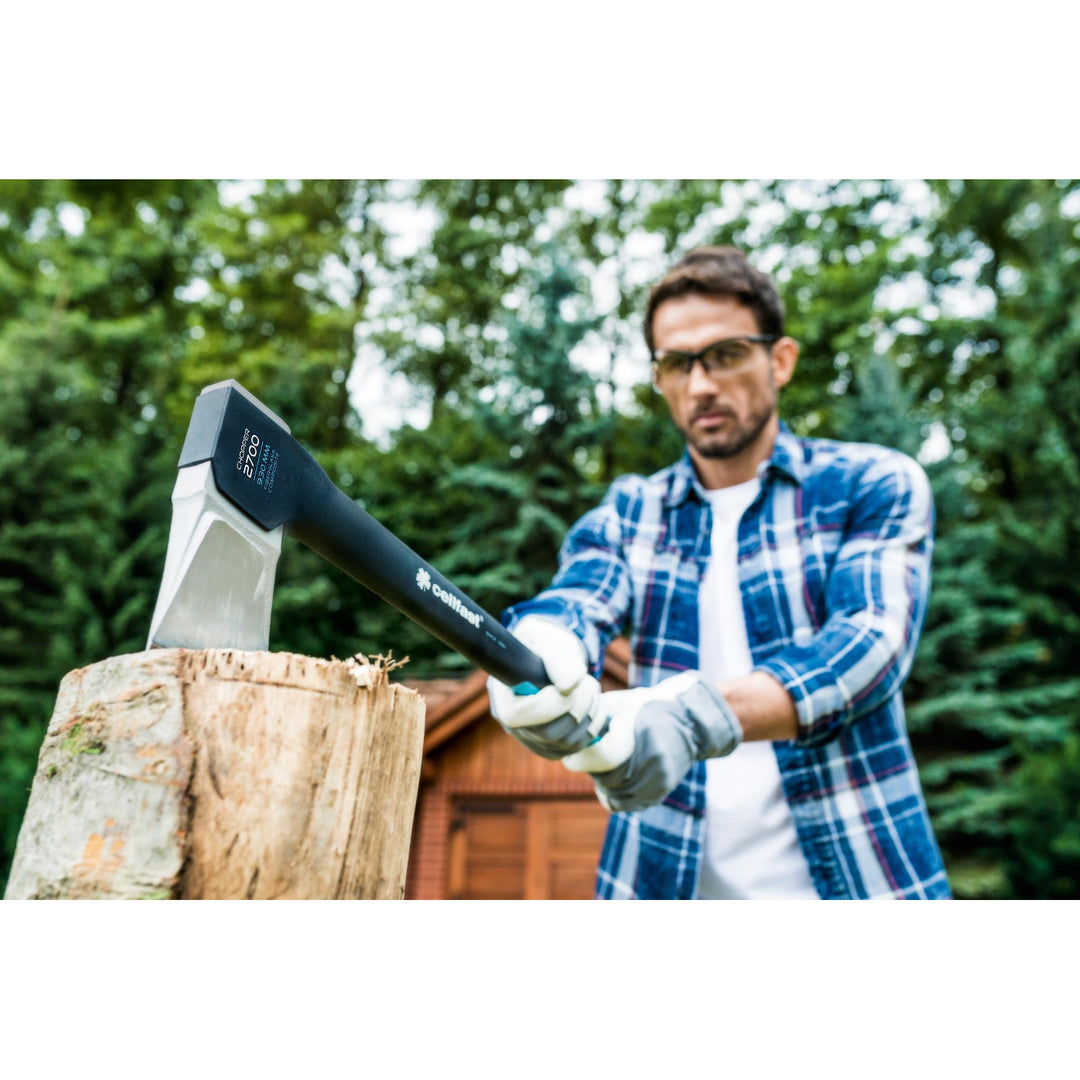 Hacha para partir madera Cellfast, acero templado, longitud 93 cm, C2700 ENERGO