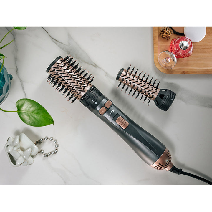LAFE rizador/secador giratorio, 2 velocidades, 3 niveles de calor, ionización, 1200W, Sleek and Shine Style