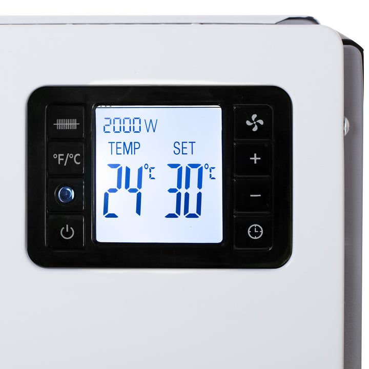 Convector Camry, potencia 2000W, panel LCD, mando a distancia, temporizador, termostato, CR 7739