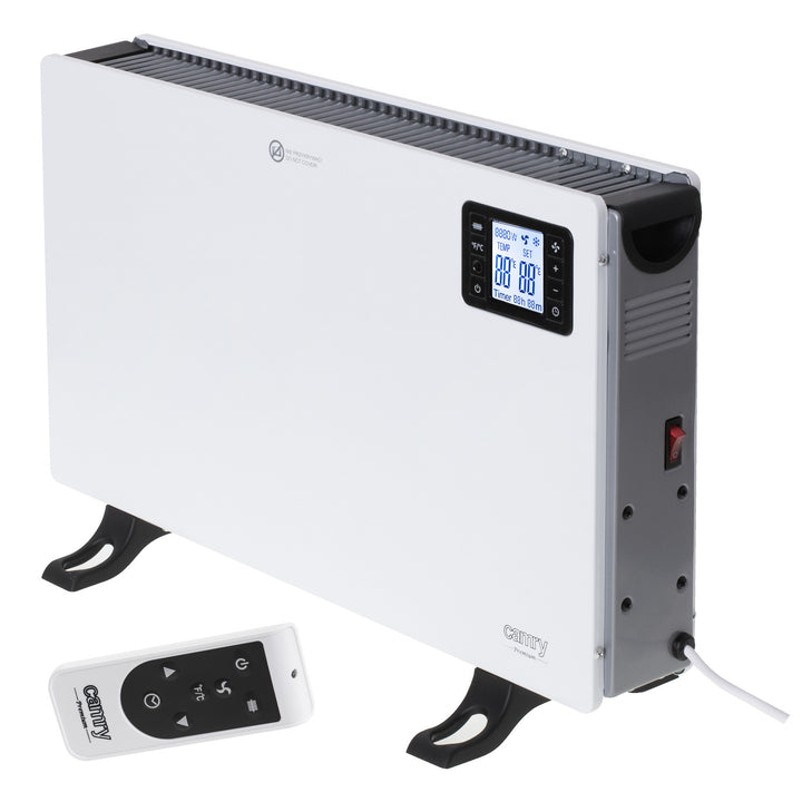 Convector Camry, potencia 2000W, panel LCD, mando a distancia, temporizador, termostato, CR 7739