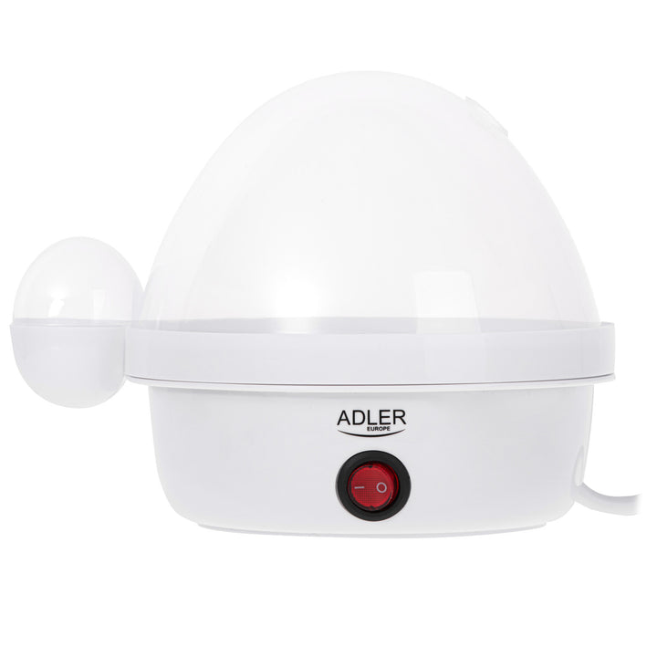 Cocedor de huevos automático Adler, para 7 huevos, potencia 450W, blanco, AD 4459