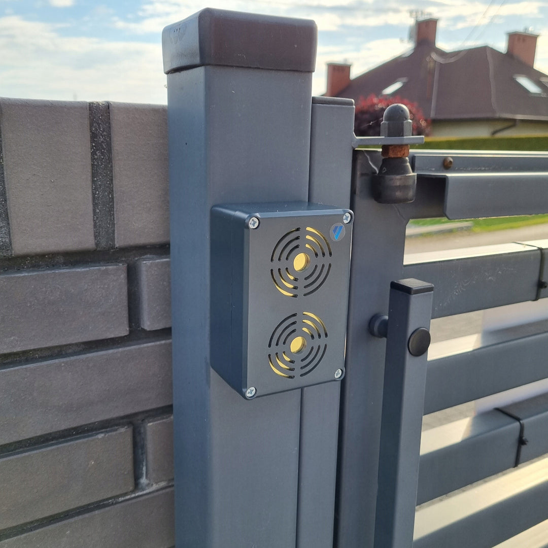 Ahuyentador de roedores Viano para martas ratas ratones, a pilas, IP65, alcance hasta 200 m, OB-02