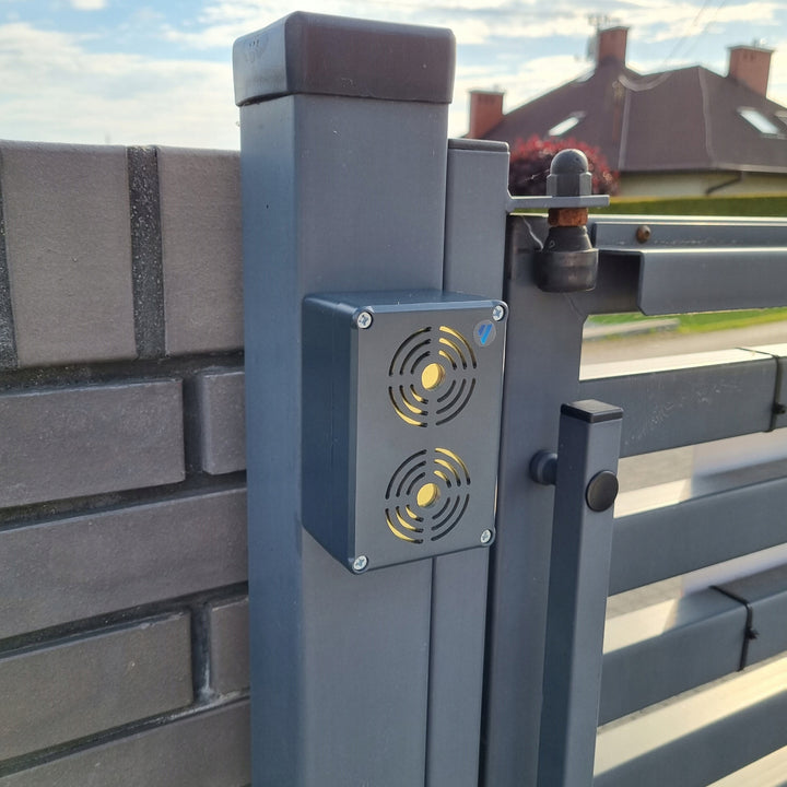 Ahuyentador de roedores Viano para martas ratas ratones, a pilas, IP65, alcance hasta 200 m, OB-02