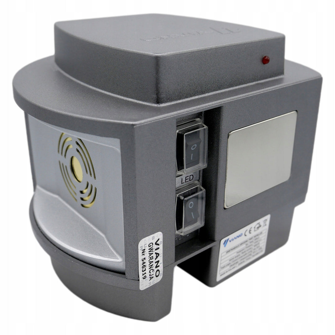 Ahuyentador de roedores inalámbrico martas ratones Viano, IP44, batería recargable Li-ion 4Ah, modo LED, Trio