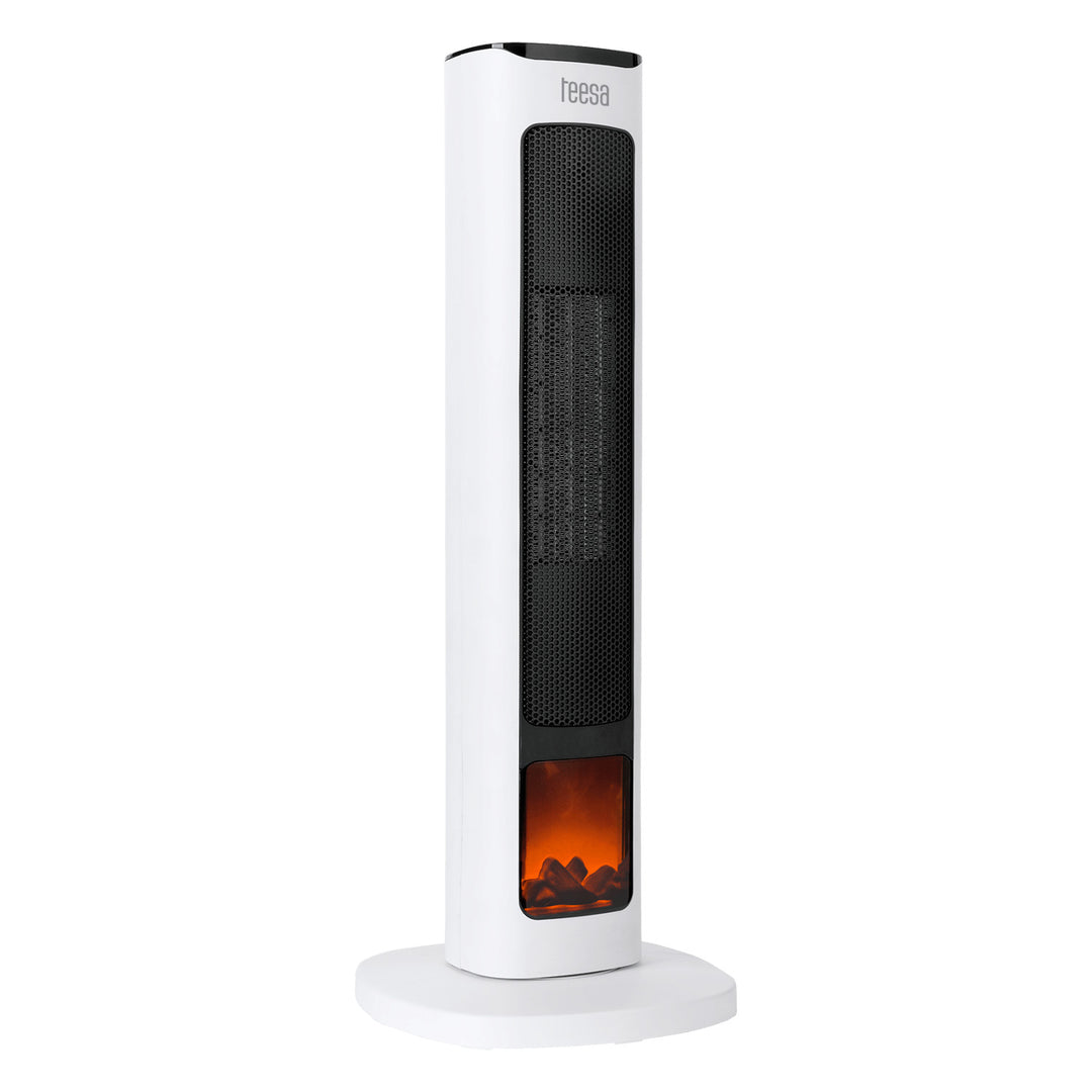 Termoventilador de columna Teesa, con función de imitación de chimenea, tres modos de funcionamiento, dos niveles de calefacción, mando a distancia, TSA8052