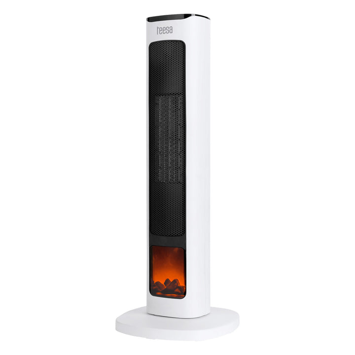 Termoventilador de columna Teesa, con función de imitación de chimenea, tres modos de funcionamiento, dos niveles de calefacción, mando a distancia, TSA8052