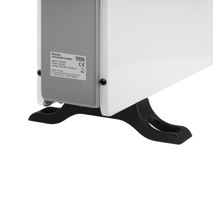 Convector Teesa, función temporizador, control de temperatura, modo antihielo, mando a distancia, TSA8054