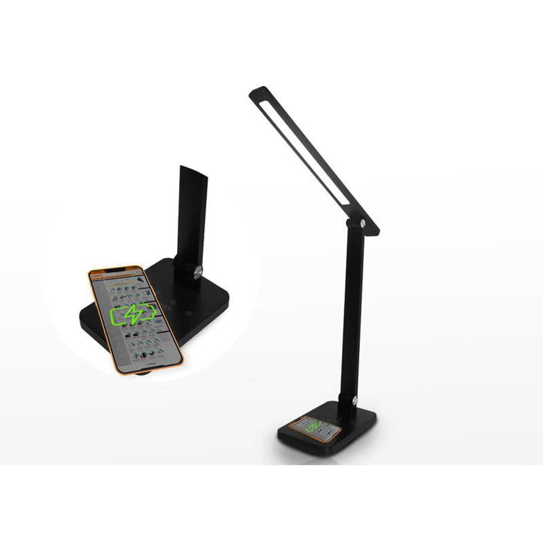 Lámpara de oficina LTC, LED 10W, tres temperaturas de luz, carga inductiva, panel táctil, LXL0099C