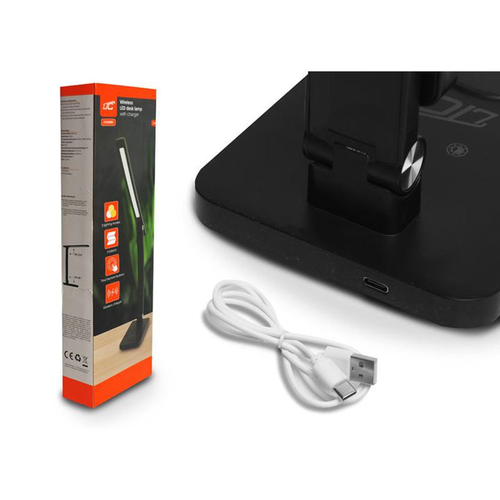 Lámpara de oficina LTC, LED 10W, tres temperaturas de luz, carga inductiva, panel táctil, LXL0099C