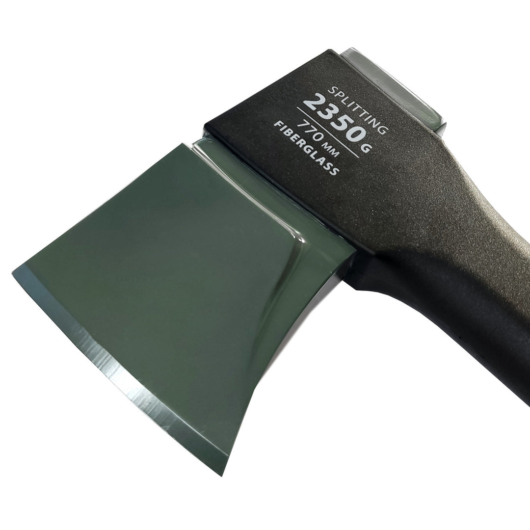 Hacha de dividir Blaupunkt, mango amortiguador y antideslizante, hoja con revestimiento antiadherente, equilibrada, AX2650PRO