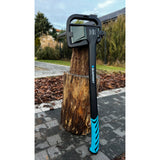 Hacha de dividir Blaupunkt, mango amortiguador y antideslizante, hoja con revestimiento antiadherente, equilibrada, AX2650PRO