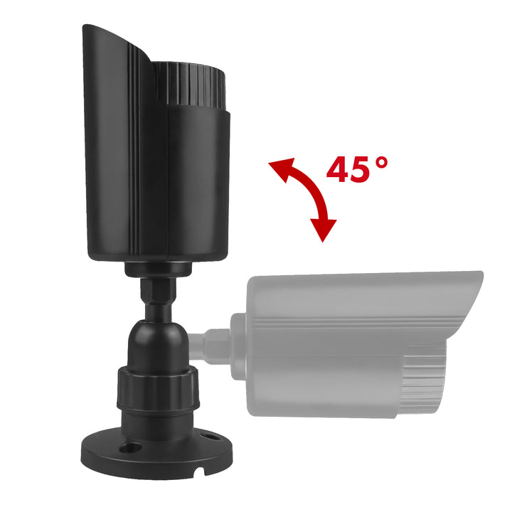 Juego de dos cámaras tubulares falsas, diodos IR LED, negras, alimentación 2xAA (no incluidas), ABS, IR1800 BT