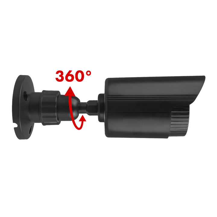 Juego de dos cámaras tubulares falsas, diodos IR LED, negras, alimentación 2xAA (no incluidas), ABS, IR1800 BT