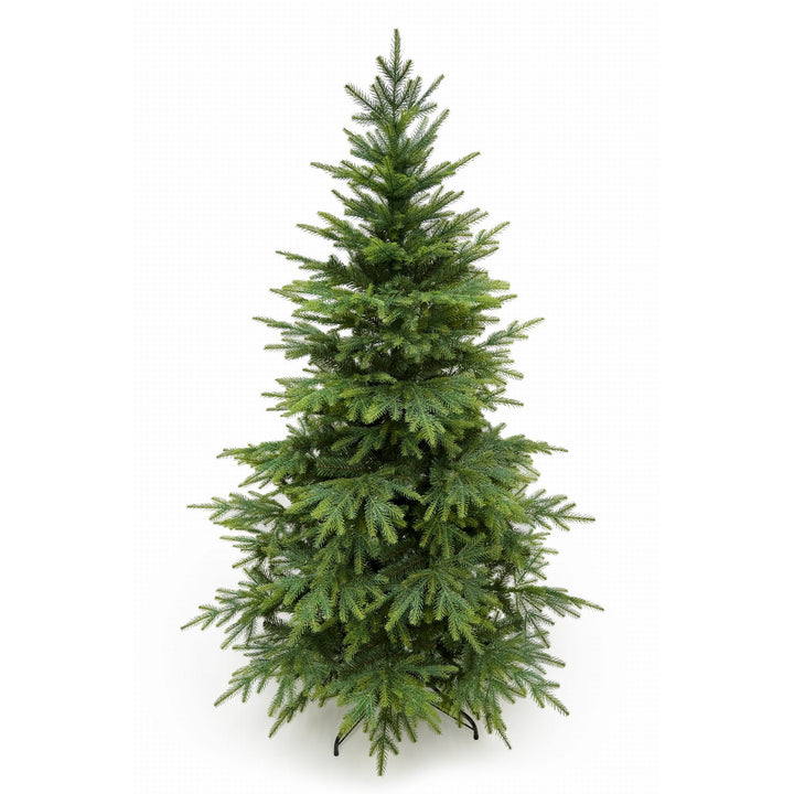 Árbol de Navidad artificial, abeto del Cáucaso natural, PVC + PE, altura 190 cm