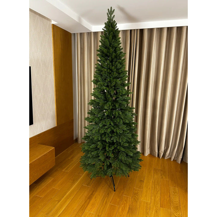 Árbol de Navidad artificial, abeto columna, ramas PE, altura 240 cm