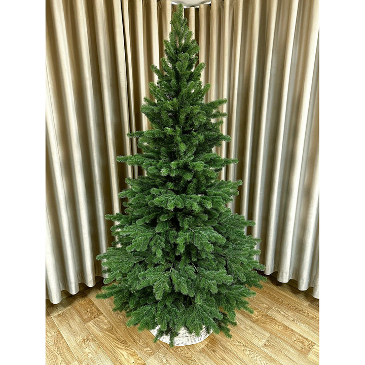 Árbol de Navidad artificial, abeto natural, 100% PE, altura 230 cm