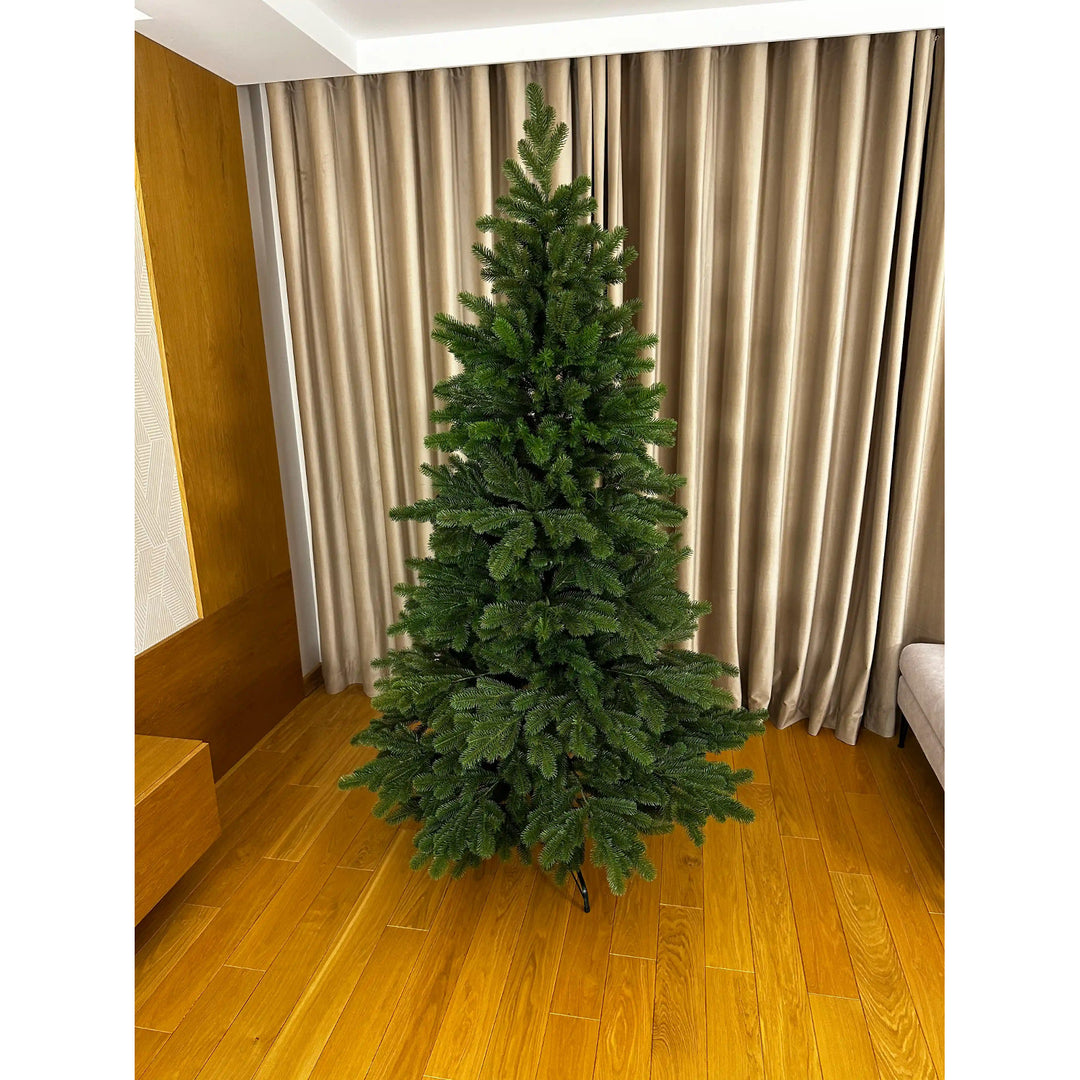 Árbol de Navidad artificial, abeto natural, 100% PE, altura 200 cm