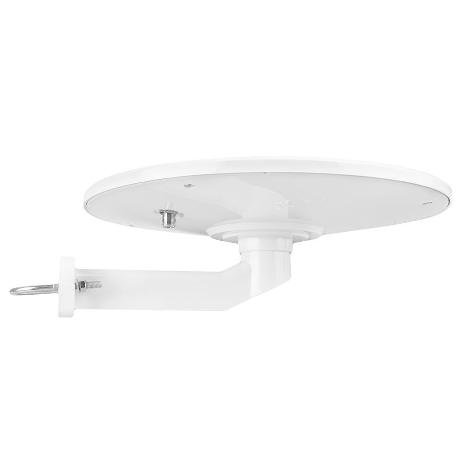 Antena omnidireccional Maclean DVB-T/T2 HEVC, activa, camper, fijación central por cable, MCTV-104