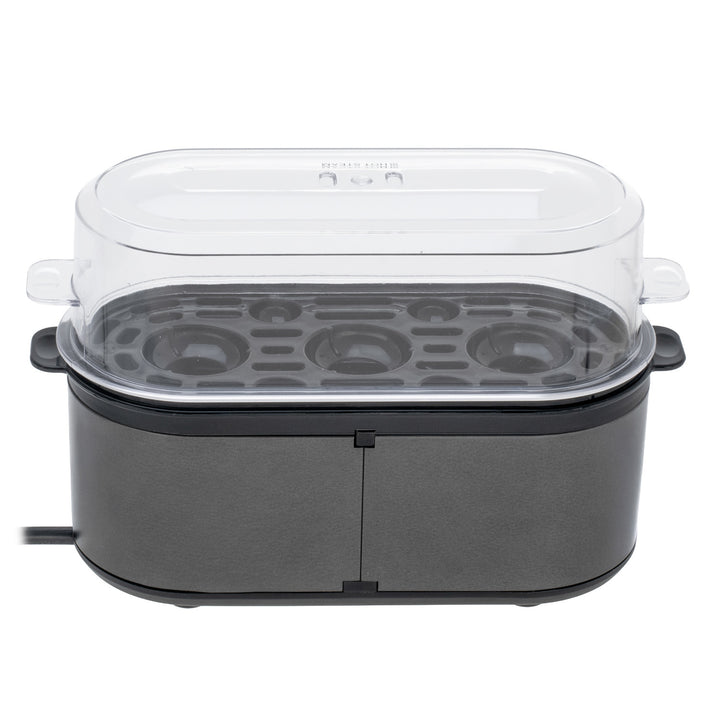 Cocedor de huevos Mesko para 3 huevos, potencia 210W, fase de cocción seleccionable, indicador luminoso, MS 4485