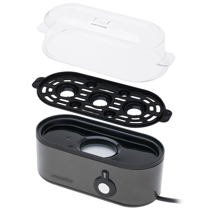 Cocedor de huevos Mesko para 3 huevos, potencia 210W, fase de cocción seleccionable, indicador luminoso, MS 4485