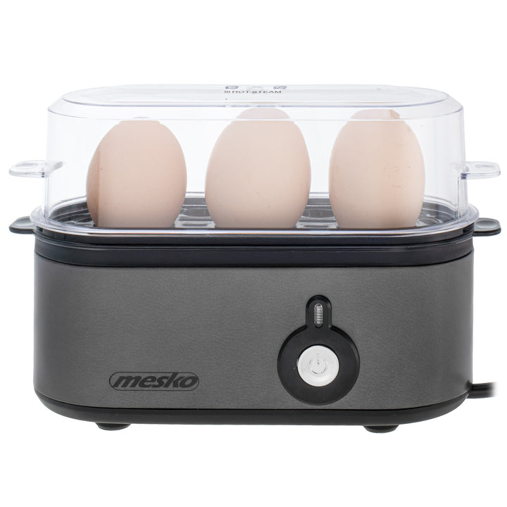 Cocedor de huevos Mesko para 3 huevos, potencia 210W, fase de cocción seleccionable, indicador luminoso, MS 4485