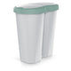 Papelera Compacta R Duo, verde/ceniza, capacidad 40L, un compartimento, dos tapas, NDRF40-5575C_427C