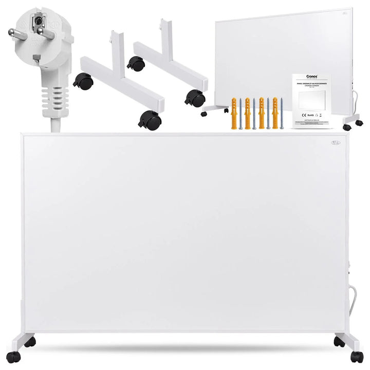 Calefactor por infrarrojos Cronos, 800 W, superficie mate, ultrafino, Carbon P800