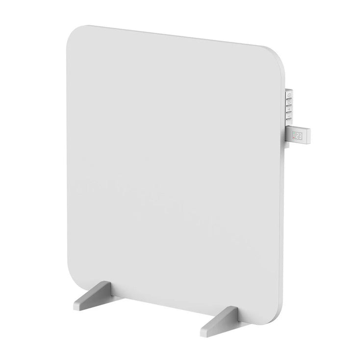 Calefactor infrarrojo Cronos, 450W, con termostato y mando a distancia, regulable de 10°C a 50°C, baja pérdida de energía, Titanio CR-500