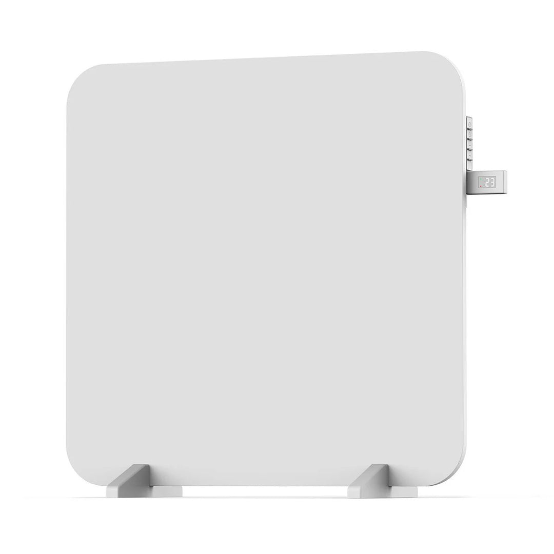 Calefactor infrarrojo Cronos, 450W, con termostato y mando a distancia, regulable de 10°C a 50°C, baja pérdida de energía, Titanio CR-500