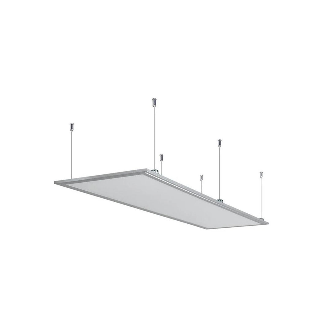 Kit de montaje en techo para tubos radiantes Cronos, longitud del cable 1 m, en acero inoxidable