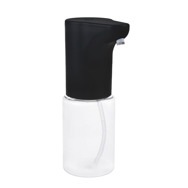 Dispensador automático Promedix, contenedor dispensador para jabones líquidos, líquidos desinfectantes, 300ml, negro, PR-540 B + 4 pilas AA Varta Industrial