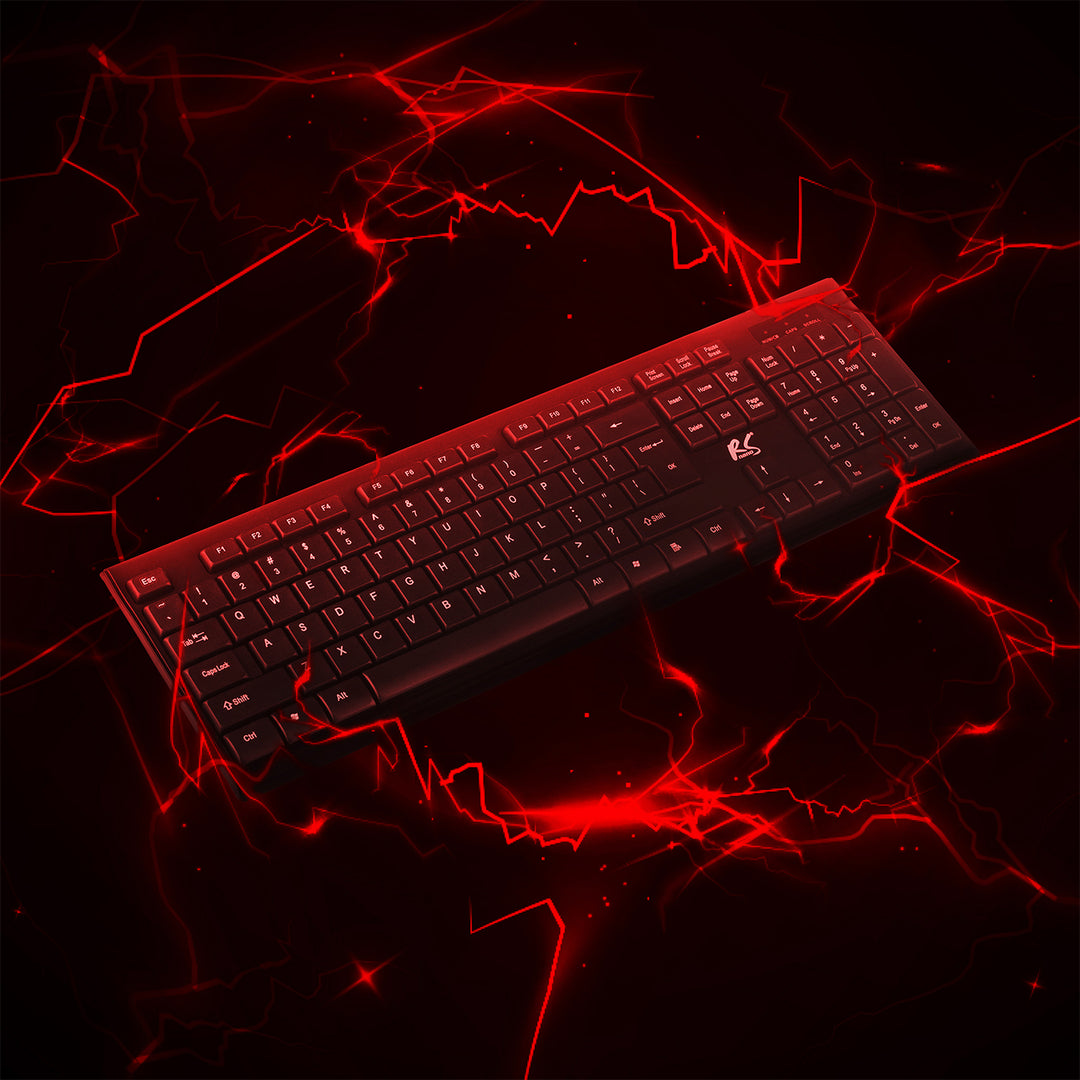 Teclado + ratón inalámbricos COMBO NanoRS, RS580 + 2 pilas alcalinas AAA Varta Industrial