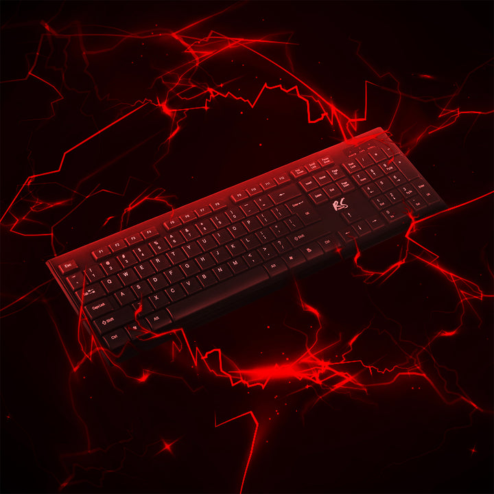 Teclado + ratón inalámbricos COMBO NanoRS, RS580 + 2 pilas alcalinas AAA Varta Industrial