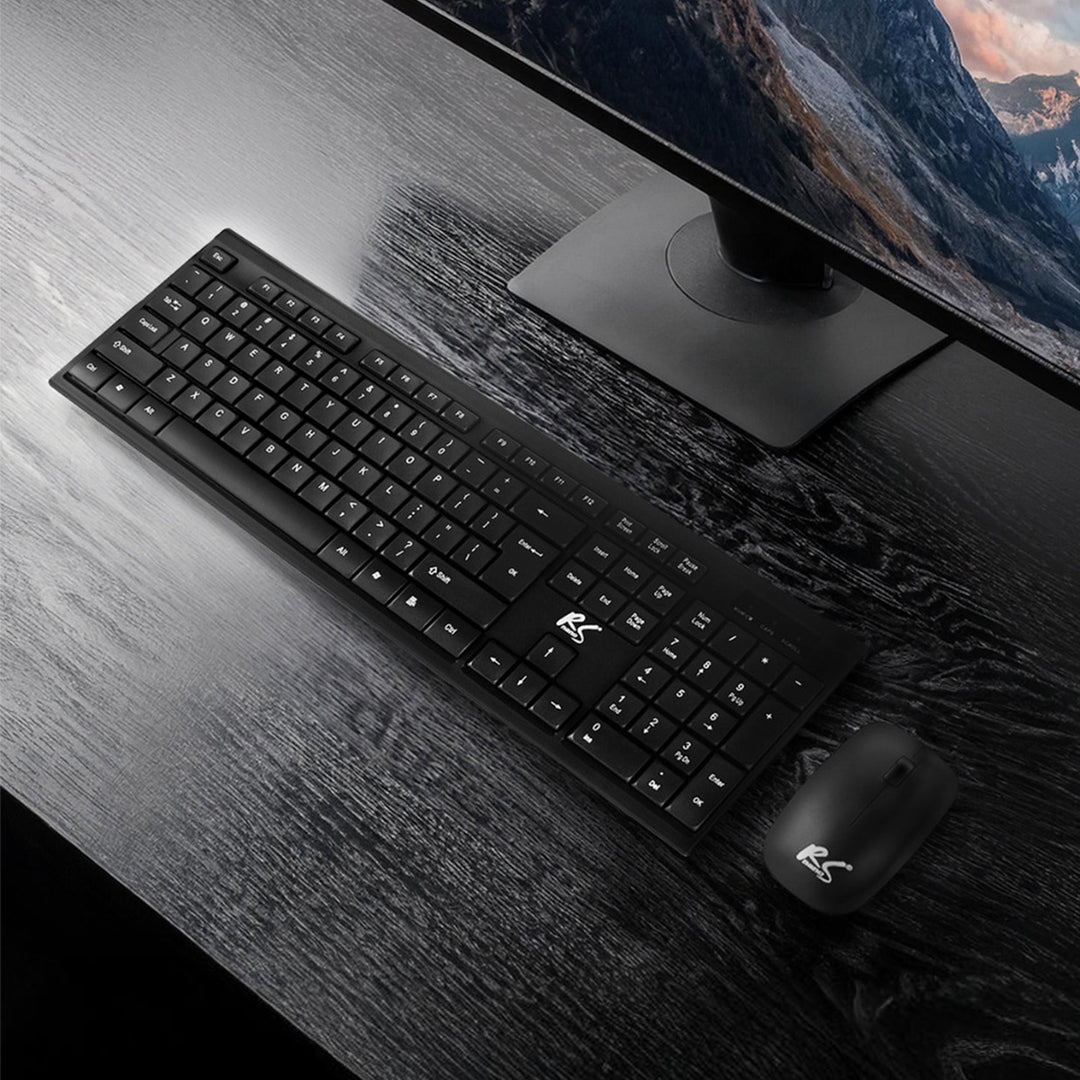 Teclado + ratón inalámbricos COMBO NanoRS, RS580 + 2 pilas alcalinas AAA Varta Industrial