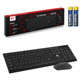 Teclado + ratón inalámbricos COMBO NanoRS, RS580 + 2 pilas alcalinas AAA Varta Industrial
