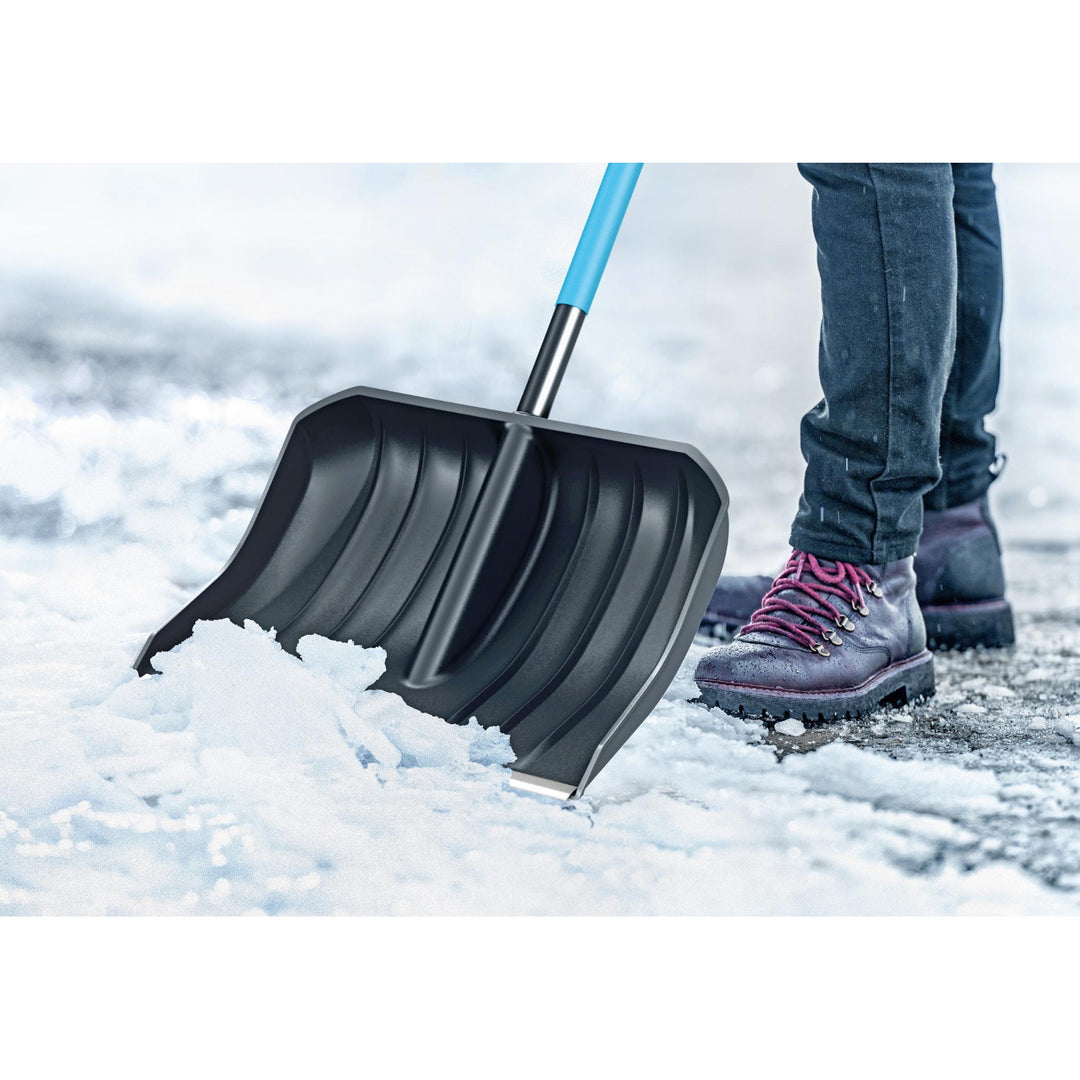 Pala de nieve Cellfast, mango de aluminio, 140 cm de longitud, Cellpro 40-340 + rascador de vidrio
