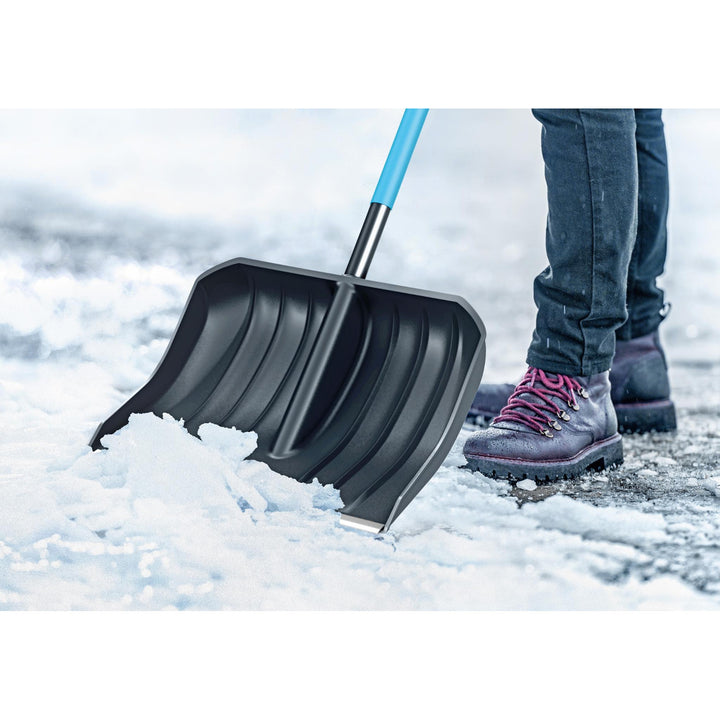 Pala de nieve Cellfast, mango de aluminio, 140 cm de longitud, Cellpro 40-340 + rascador de vidrio