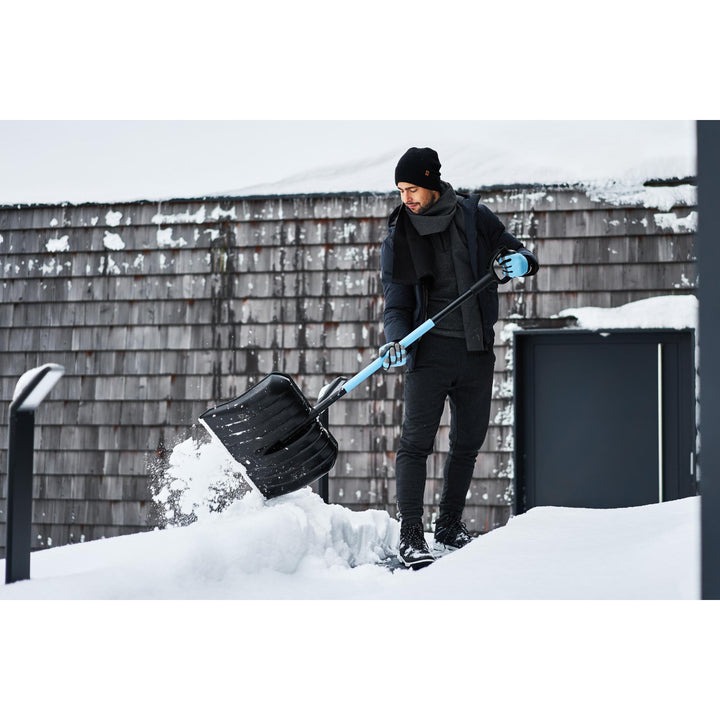 Pala de nieve Cellfast, mango de aluminio, 140 cm de longitud, Cellpro 40-340 + rascador de vidrio