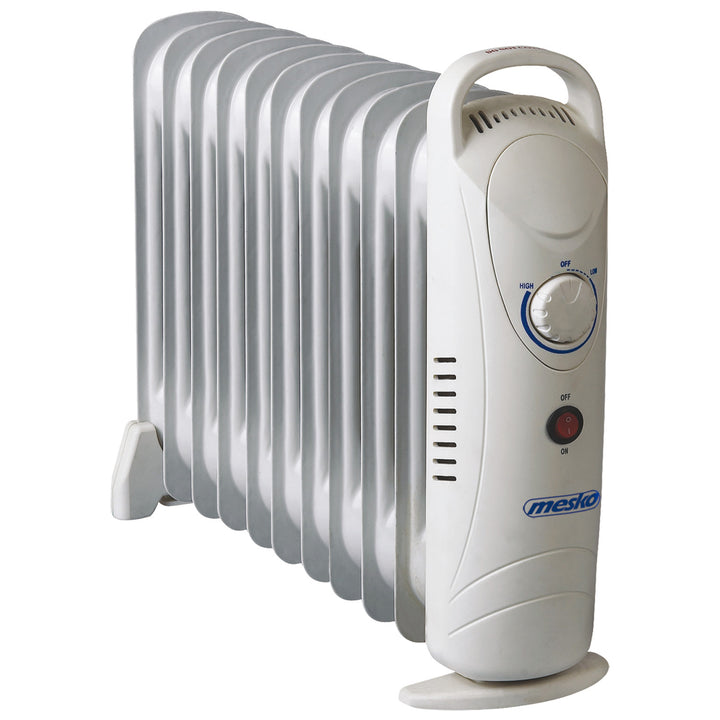 Calentador de aceite Mesko, 11 costillas, 1200W, control de temperatura, gris, MS 7806