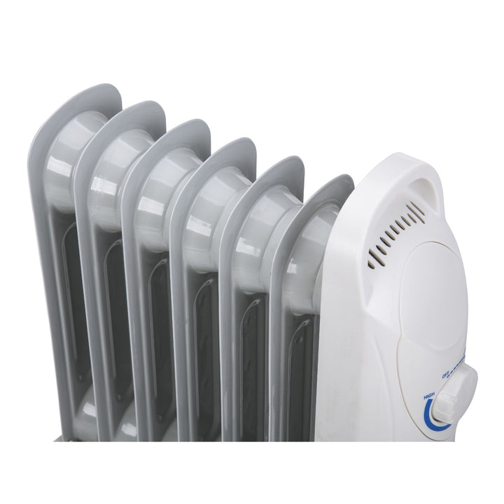 Calentador de aceite Mesko, 7 costillas, 800W, control de temperatura, gris, MS 7804
