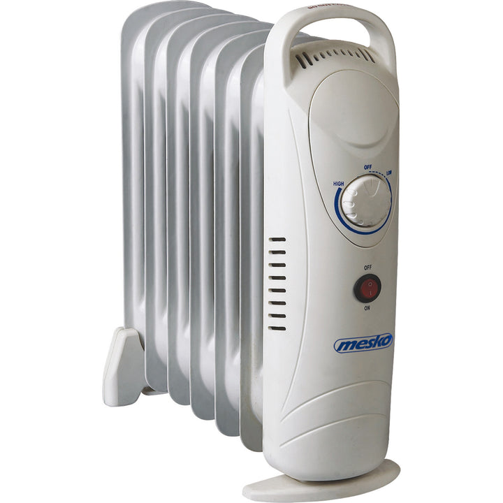 Calentador de aceite Mesko, 7 costillas, 800W, control de temperatura, gris, MS 7804