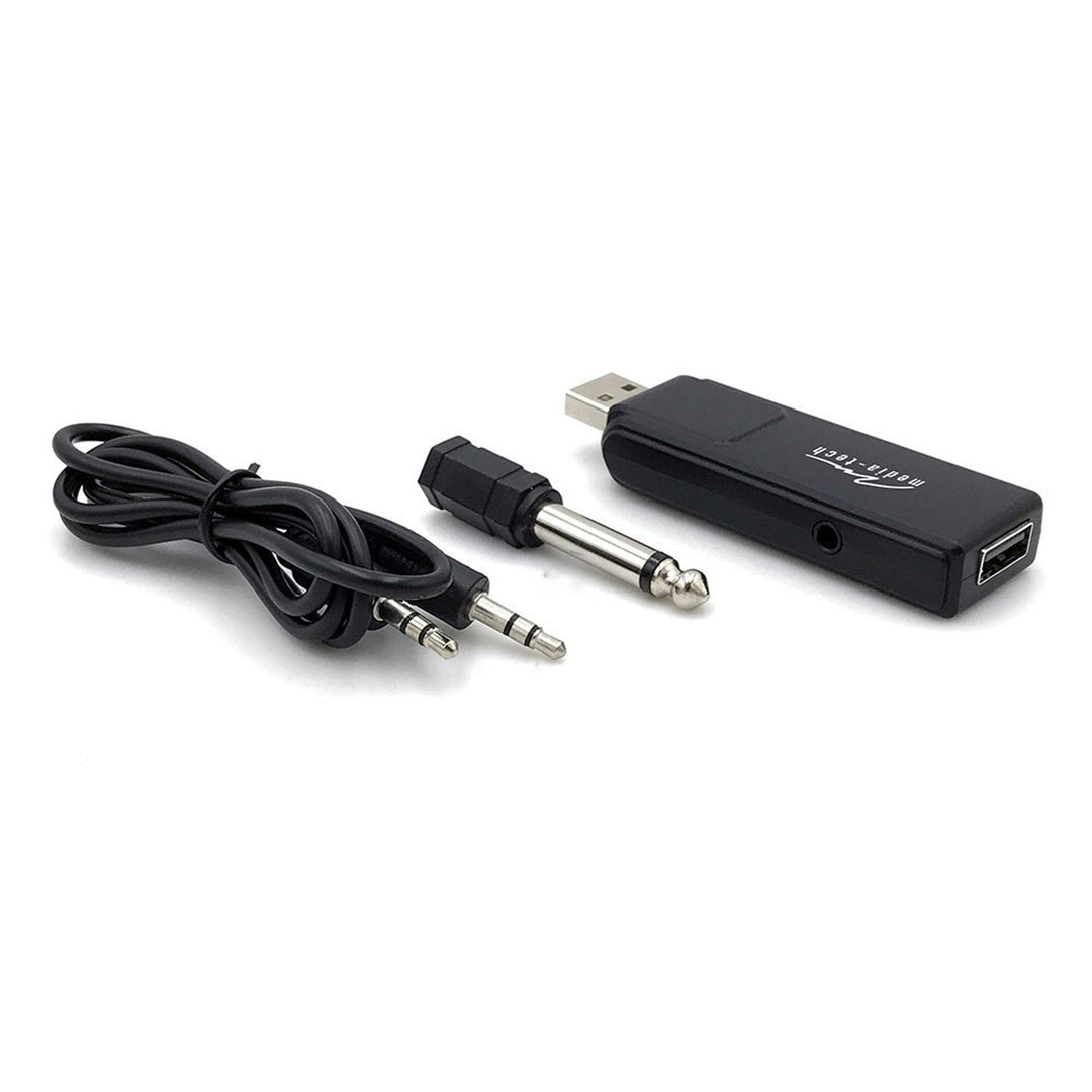 Dos micrófonos inalámbricos con receptor USB para altavoz con función karaoke, Mediatech MT395